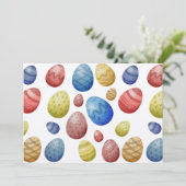 Pasen Dag Eieren  Kaart (Staand voorkant)