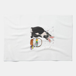 Pasen Dag Kat Konijn Oren Eieren Shirt Mannen Vrou Theedoek