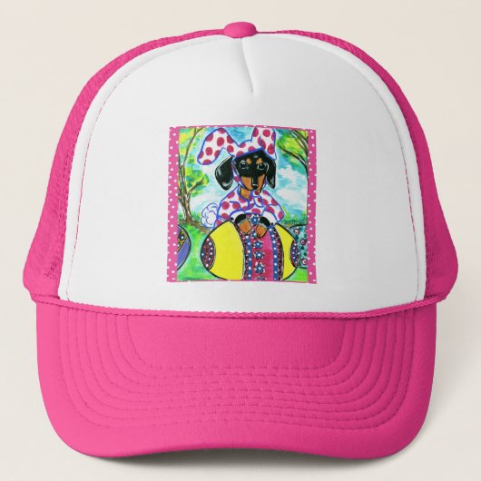 Pasen Daschund Trucker Pet (Voorkant)