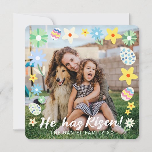 Pasen dat hij is gekomen kaart (Voorkant)