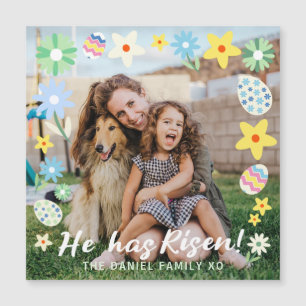 Pasen dat hij is gekomen magnetische uitnodiging