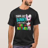 Pasen deze Lil Bunny wordt een grote broer T-shirt (Voorkant)
