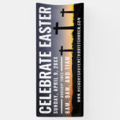 Pasen Diensttijd Banner voor Kerken (Verticaal)