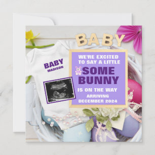 Pasen Digitale Zwangerschap Foto aankondiging