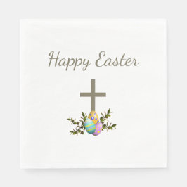 Pasen Diner Decoratieve Eieren Eenvoudig Kruis Servet