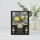 Pasen Dinner Trinity Knoop W Foto & Monogram Briefkaart (Staand voorkant)
