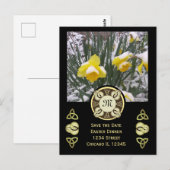 Pasen Dinner Trinity Knoop W Foto & Monogram Briefkaart (Voorkant / Achterkant)