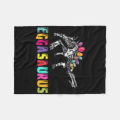 Pasen Dino - Eggasaurus Stegosaurus Ei Dinos Fleece Deken (Voorkant (Horizontaal))