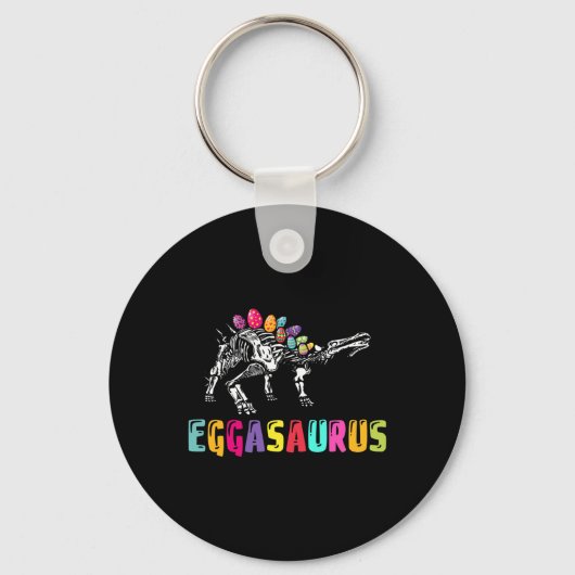 Pasen Dino - Eggasaurus Stegosaurus Ei Dinos Sleutelhanger (Voorkant)