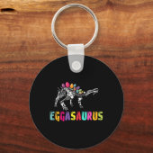 Pasen Dino - Eggasaurus Stegosaurus Ei Dinos Sleutelhanger (Voorkant)