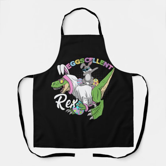 Pasen Dino Eggcellent danst Bunny Dab op Trex D Schort (Voorkant)