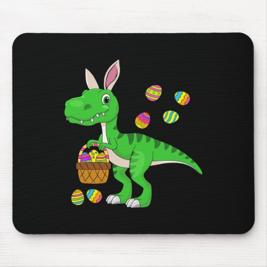 Pasen Dinosaur Bunny Oren Pasen Schets Stuffers Ki Muismat (Voorkant)