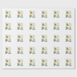 Pasen Dinosaur Grappig Gelukkig Eastrawr T Rex Pas Cadeaupapier