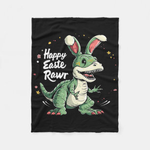 Pasen Dinosaur Grappig Gelukkig Eastrawr T Rex Pas Fleece Deken