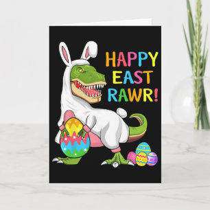 Pasen Dinosaur Grappig Gelukkig Eastrawr T Rex Pas Kaart