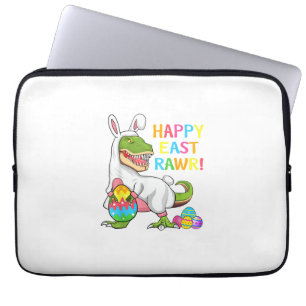Pasen Dinosaur Grappig Gelukkig Eastrawr T Rex Pas Laptop Sleeve