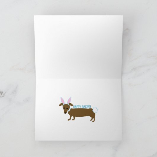 Pasen Doggie Feestdagen Kaart (Binnen)