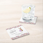 Pasen Drinken Baby Shower Kartonnen Onderzetters (Insitu)