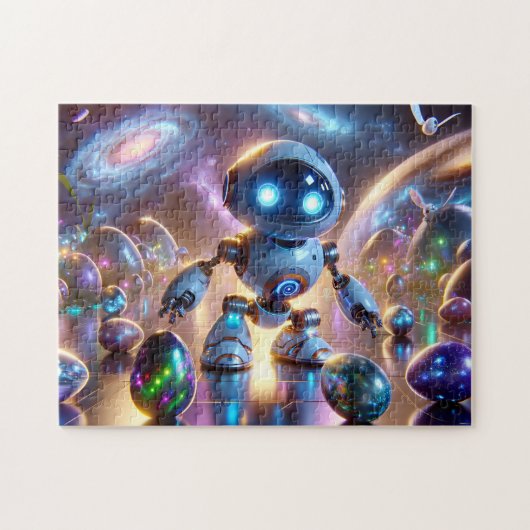 Pasen Droid Ruimtemelkweg Thema Kinder Cadeau Legpuzzel (Horizontaal)