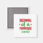 Pasen dromen van een feestelijke winter magneet (Voorkant / Achterkant)