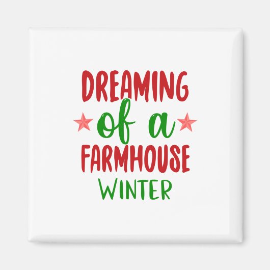 Pasen dromen van een feestelijke winter magneet (Voorkant)