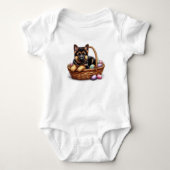 Pasen Duitse Herder Pup Romper (Voorkant)