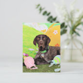 Pasen - Duitse Korthaar Pointer - Kaiser Feestdagenkaart (Staand voorkant)