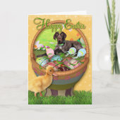 Pasen - Duitse Wijzer Shorthair - Kaiser Feestdagen Kaart (Voorkant)