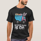 Pasen Dump Truck Ei Hunt Op Bouw Peuter T-shirt (Voorkant)