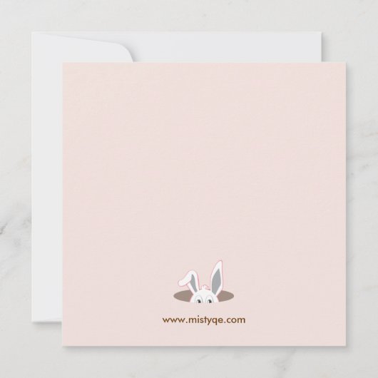 Pasen Easter Egg Hunt Picnic Kaart (Achterkant)