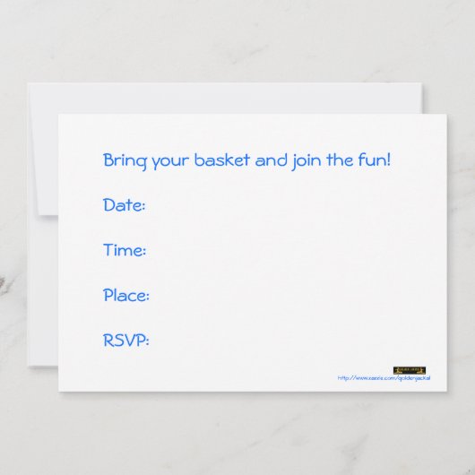 Pasen Easter Egg Hunt Uitnodiging Paasplezier Paas (Achterkant)