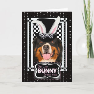 Pasen - een beetje Bunny houdt van je - Bernie Feestdagen Kaart