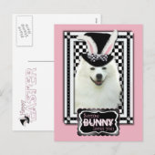 Pasen - Één of ander Konijntje houdt van u - Eskie Feestdagenkaart (Voorkant / Achterkant)