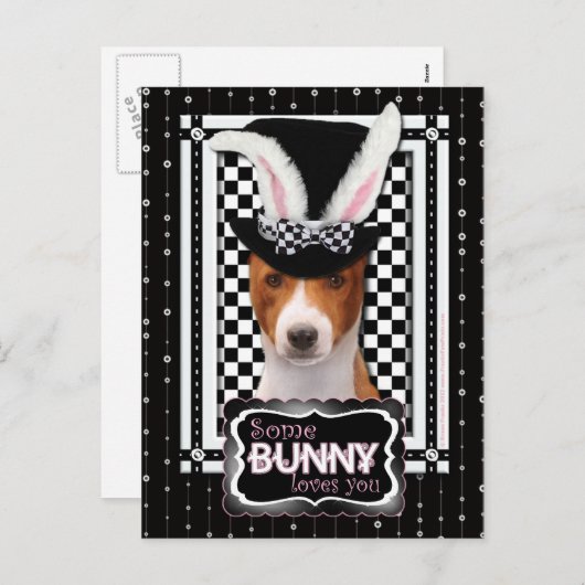 Pasen - Één of ander Konijntje houdt van u - Feestdagenkaart (Voorkant / Achterkant)