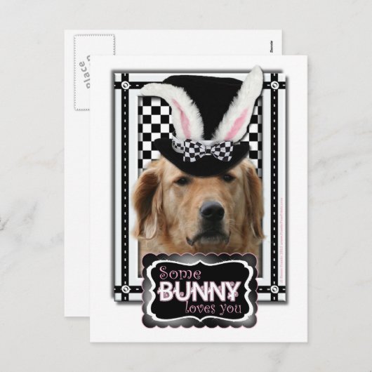 Pasen - Één of ander Konijntje houdt van u - Feestdagenkaart (Voorkant / Achterkant)