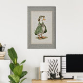Pasen Eend Printbare Kunst, Lente Minimalistisch Poster (Thuiskantoor)