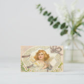 Pasen Egg Angel Greeting Visitekaartje (Staand voorkant)