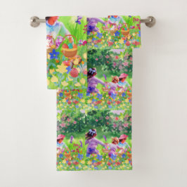 Pasen Egg Hunt Bad Handdoek