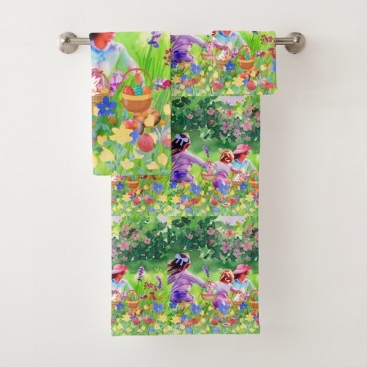 Pasen Egg Hunt Bad Handdoek (Insitu)