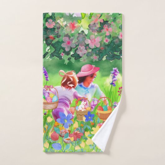 Pasen Egg Hunt Bad Handdoek (Handdoek)