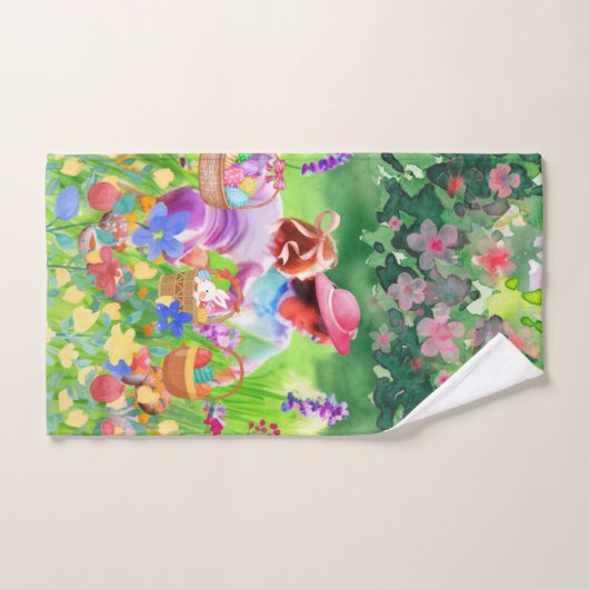 Pasen Egg Hunt Bad Handdoek (Handdoek)