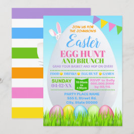 Pasen Egg Hunt Easter Brunch Kaart