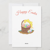 Pasen Egg Hunt Feestdagenkaart (Achterkant)