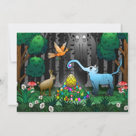 Pasen Egg Hunt Feestdagenkaart