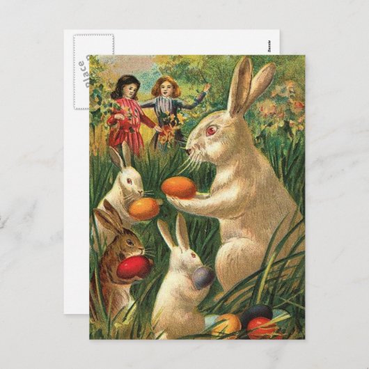 Pasen Egg Hunt Feestdagenkaart (Voorkant / Achterkant)