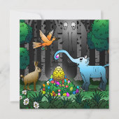 Pasen Egg Hunt Feestdagenkaart (Voorkant)