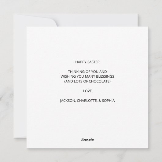 Pasen Egg Hunt Feestdagenkaart (Achterkant)