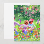 Pasen Egg Hunt Feestdagenkaart (Voorkant / Achterkant)