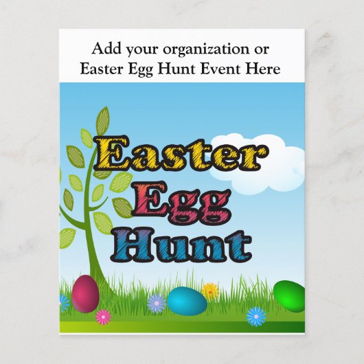 Pasen Egg Hunt Flyer (Voorkant)