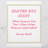 Pasen Egg Hunt Flyer (Voorkant)
